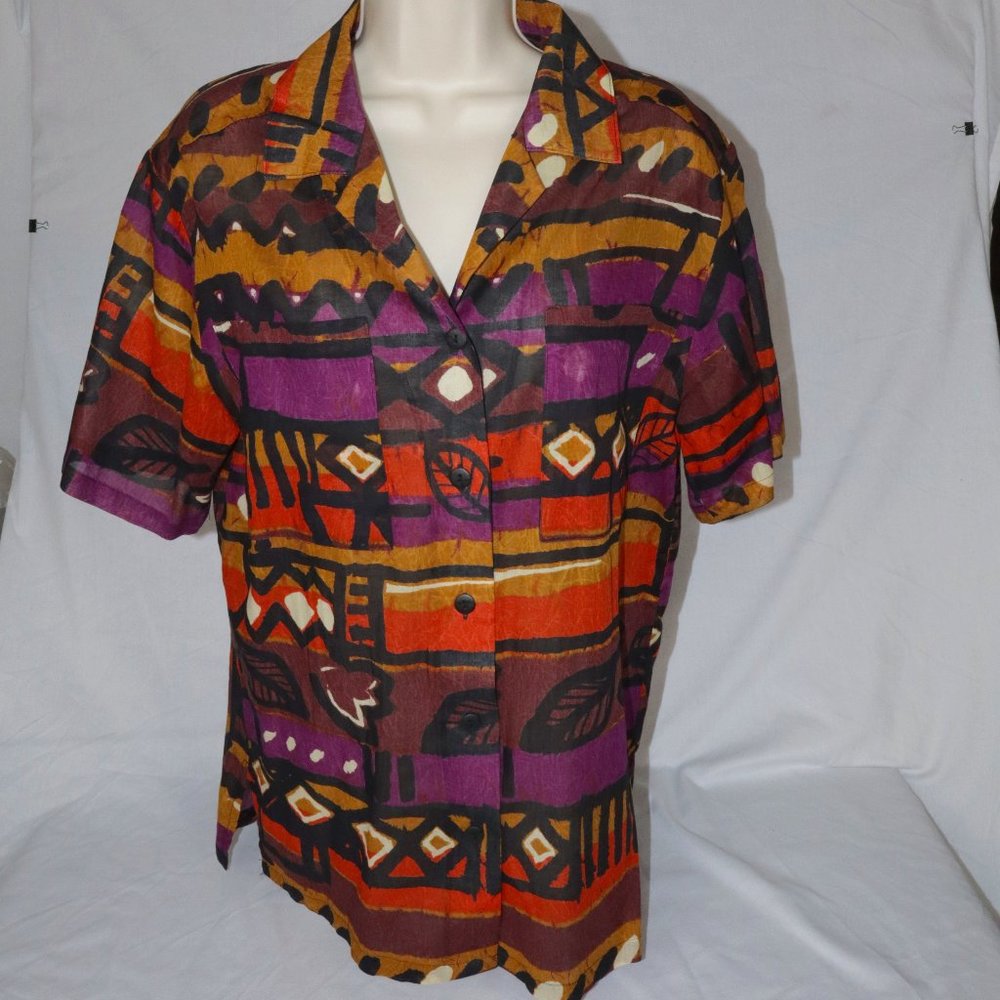 St Michael Button Down T, Size 12, UK Made, Vintage
